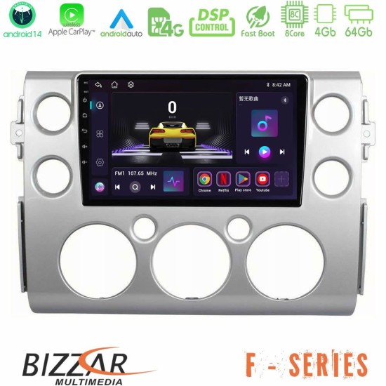 Bizzar F Series 8Core Android14 4+64GB Toyota FJ 2007-2014 Navigation Multimedia Tablet 9" Με Carplay & Android Auto Bizzar F Series 8Core Android14 4+64GB Toyota FJ 2007-2014 Navigation Multimedia Tablet 9" Με Carplay & Android Auto