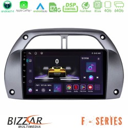 Bizzar F Series 8Core Android14 4+64GB Toyota RAV4 2001 - 2006 Navigation Multimedia Tablet 9" Με Carplay & Android Auto Bizzar F Series 8Core Android14 4+64GB Toyota RAV4 2001 - 2006 Navigation Multimedia Tablet 9" Με Carplay & Android Auto