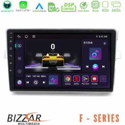 Bizzar F Series 8Core Android14 4+64GB Toyota Verso 2009-2018 Navigation Multimedia Tablet 9" Με Carplay & Android Auto