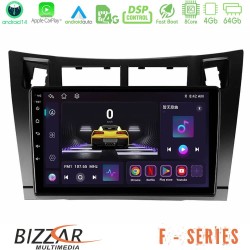 Bizzar F Series 8Core Android14 4+64GB  Toyota Yaris Navigation Multimedia Tablet 9" (Μαύρο Χρώμα) Με Carplay & Android Auto