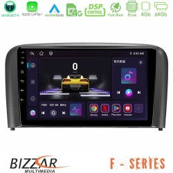 Bizzar F Series 8Core Android14 4+64GB  Volvo S80 1998-2006 Navigation Multimedia Tablet 9" Με Carplay & Android Auto