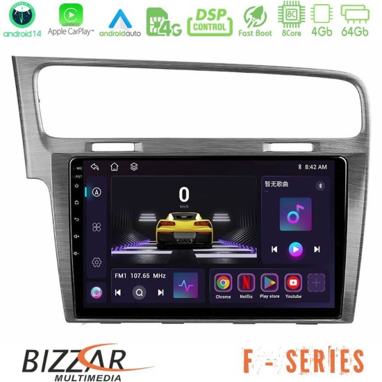 Bizzar F Series 8Core Android14 4+64GB VW GOLF 7 Navigation Multimedia Tablet 10" Με Carplay & Android Auto Bizzar F Series 8Core Android14 4+64GB VW GOLF 7 Navigation Multimedia Tablet 10" Με Carplay & Android Auto