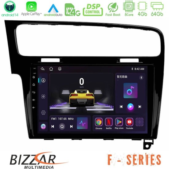 Bizzar F Series 8Core Android14 4+64GB VW GOLF 7 Navigation Multimedia Tablet 10" Με Carplay & Android Auto Bizzar F Series 8Core Android14 4+64GB VW GOLF 7 Navigation Multimedia Tablet 10" Με Carplay & Android Auto
