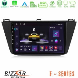Bizzar F Series 8Core Android14 4+64GB  Vw Tiguan 2016-2022 Navigation Multimedia Tablet 10" Με Carplay & Android Auto