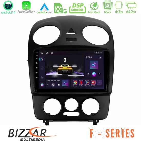 Bizzar F Series 8Core Android14 4+64GB VW Beetle Navigation Multimedia Tablet 9" Με Carplay & Android Auto Bizzar F Series 8Core Android14 4+64GB VW Beetle Navigation Multimedia Tablet 9" Με Carplay & Android Auto
