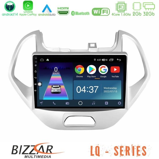 Bizzar LQ Series 4Core Android14 2+32GB Ford KA 2014-2020 Navigation Multimedia Tablet 9" Με Carplay & Android Auto