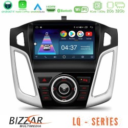Bizzar LQ Series 4Core Android14 2+32GB Ford Focus 2012-2018 Navigation Multimedia Tablet 9" Με Carplay & Android Auto