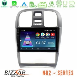 Bizzar ND2 Series 8Core Android14 2+32GB Hyundai Sonata 2001-2005 Navigation Multimedia Tablet 9" Με Carplay & Android Auto Bizzar ND2 Series 8Core Android14 2+32GB Hyundai Sonata 2001-2005 Navigation Multimedia Tablet 9" Με Carplay & Android Auto