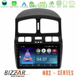 Bizzar ND2 Series 8Core Android14 2+32GB Hyundai Santa Fe 2000-2006 Navigation Multimedia Tablet 9" Με Carplay & Android Auto Bizzar ND2 Series 8Core Android14 2+32GB Hyundai Santa Fe 2000-2006 Navigation Multimedia Tablet 9" Με Carplay & Android Auto