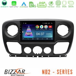 Bizzar ND2 Series 8Core Android14 2+32GB Renault/Nissan/Opel Navigation Multimedia Tablet 10" Με Carplay & Android Auto Bizzar ND2 Series 8Core Android14 2+32GB Renault/Nissan/Opel Navigation Multimedia Tablet 10" Με Carplay & Android Auto