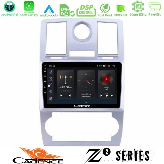 Cadence Z2 Series 8Core Android14 4+64GB Chrysler 300C Navigation Multimedia Tablet 9" Με Carplay & Android Auto Cadence Z2 Series 8Core Android14 4+64GB Chrysler 300C Navigation Multimedia Tablet 9" Με Carplay & Android Auto
