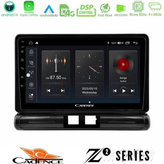 Cadence Z2 Series 8Core Android14 4+64GB  Citroen C3 2016-> Navigation Multimedia Tablet 9"  Με Carplay & Android Auto (Low Version))