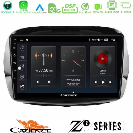 Cadence Z2 Series 8Core Android14 4+64GB Honda FR-V 2004-2009 Navigation Multimedia Tablet 10" Με Carplay & Android Auto Cadence Z2 Series 8Core Android14 4+64GB Honda FR-V 2004-2009 Navigation Multimedia Tablet 10" Με Carplay & Android Auto