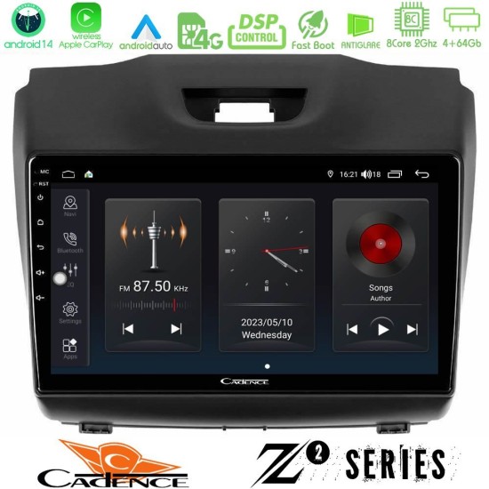 Cadence Z2 Series 8Core Android14 4+64GB Isuzu D-MAX 2012-2019 Navigation Multimedia Tablet 9" Με Carplay & Android Auto Cadence Z2 Series 8Core Android14 4+64GB Isuzu D-MAX 2012-2019 Navigation Multimedia Tablet 9" Με Carplay & Android Auto