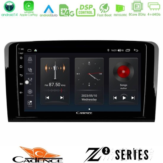 Cadence Z2 Series 8Core Android14 4+64GB Mercedes ML/GL Class Navigation Multimedia Tablet 9" Με Carplay & Android Auto Cadence Z2 Series 8Core Android14 4+64GB Mercedes ML/GL Class Navigation Multimedia Tablet 9" Με Carplay & Android Auto