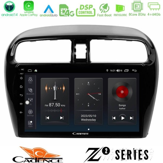 Cadence Z2 Series 8Core Android14 4+64GB Mitsubishi Space Star 2013-2016 Navigation Multimedia Tablet 9" Με Carplay & Android Auto Cadence Z2 Series 8Core Android14 4+64GB Mitsubishi Space Star 2013-2016 Navigation Multimedia Tablet 9" Με Carplay & Android Auto