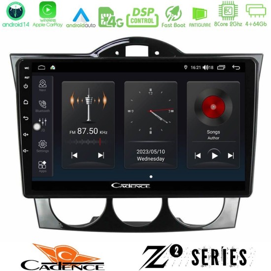 Cadence Z2 Series 8Core Android14 4+64GB Mazda RX8 2003-2008 Navigation Multimedia Tablet 9" Με Carplay & Android Auto Cadence Z2 Series 8Core Android14 4+64GB Mazda RX8 2003-2008 Navigation Multimedia Tablet 9" Με Carplay & Android Auto