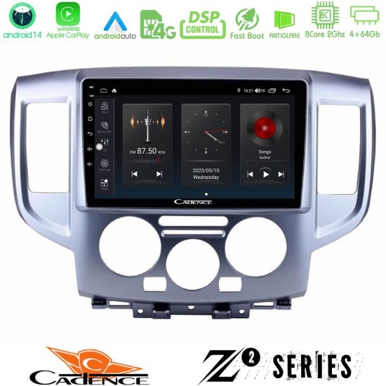 Cadence Z2 Series 8Core Android14 4+64GB Nissan NV200 Navigation Multimedia Tablet 9" Με Carplay & Android Auto Cadence Z2 Series 8Core Android14 4+64GB Nissan NV200 Navigation Multimedia Tablet 9" Με Carplay & Android Auto