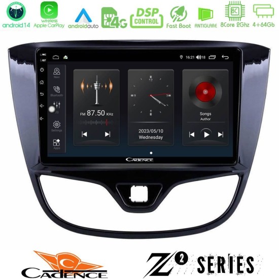 Cadence Z2 Series 8Core Android14 4+64GB Opel Karl 2017-2019 Navigation Multimedia Tablet 9" Με Carplay & Android Auto Cadence Z2 Series 8Core Android14 4+64GB Opel Karl 2017-2019 Navigation Multimedia Tablet 9" Με Carplay & Android Auto