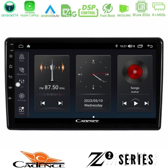 Cadence Z2 Series 8Core Android14 4+64GB Opel Combo/Vectra /Vivaro/Agila Navigation Multimedia Tablet 10" Με Carplay & Android Auto Cadence Z2 Series 8Core Android14 4+64GB Opel Combo/Vectra /Vivaro/Agila Navigation Multimedia Tablet 10" Με Carplay & Android Auto