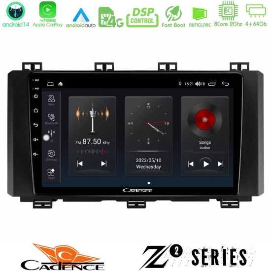 Cadence Z2 Series 8Core Android14 4+64GB  Seat Ateca 2017-2021 Navigation Multimedia Tablet 9" Με Carplay & Android Auto