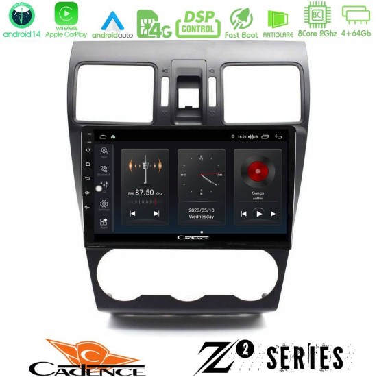 Cadence Z2 Series 8Core Android14 4+64GB Subaru Forester 2015-2018 Navigation Multimedia Tablet 9" Με Carplay & Android Auto Cadence Z2 Series 8Core Android14 4+64GB Subaru Forester 2015-2018 Navigation Multimedia Tablet 9" Με Carplay & Android Auto