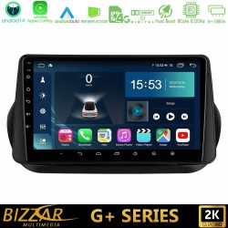 Bizzar G+ Series Fiat Fiorino/Citroen Nemo/Peugeot Bipper 8core Android14 6+128GB Navigation Multimedia Tablet 10"