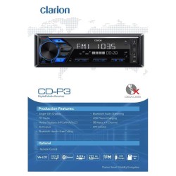 Clarion CD-P3-P17 Radio/Usb/Bt/Aux/RDS Clarion CD-P3-P17 Radio/Usb/Bt/Aux/RDS