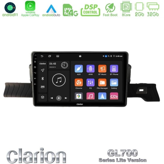 Clarion GL700 Lite Series 8Core Android11 2+32GB Citroen C3 You 2025-> Navigation Multimedia Tablet 9" Με Carplay & Android Auto Clarion GL700 Lite Series 8Core Android11 2+32GB Citroen C3 You 2025-> Navigation Multimedia Tablet 9" Με Carplay & Android Auto