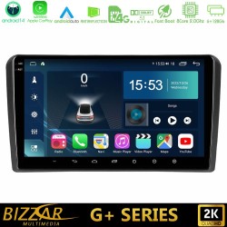 Bizzar G+ Series Audi A3 8P 8core Android14 6+128GB Navigation Multimedia Tablet 9"