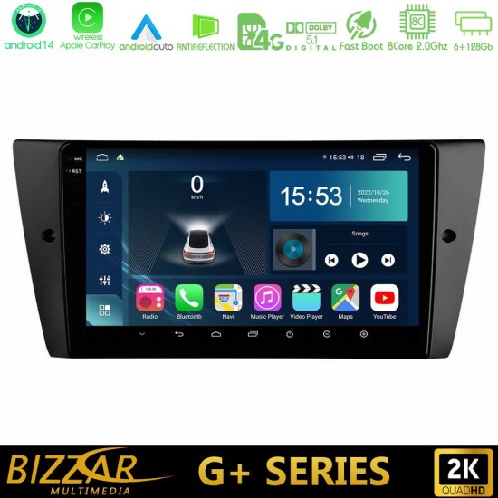 Bizzar G+ Series BMW 3 Series 2006-2011 8core Android14 6+128GB Navigation Multimedia Tablet 9"
