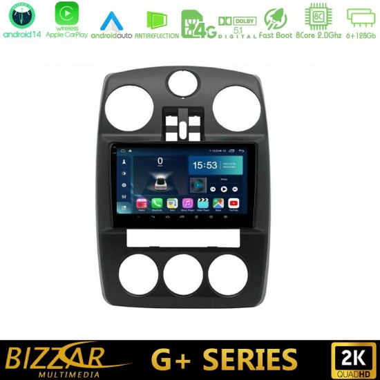 Bizzar G+ Series Chrysler PT-Cruiser 2000-2005 8core Android14 6+128GB Navigation Multimedia Tablet 9"