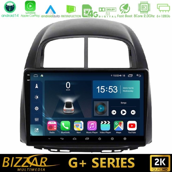 Bizzar G+ Series Daihatsu Sirion/Subaru Justy 8core Android14 6+128GB Navigation Multimedia Tablet 10"