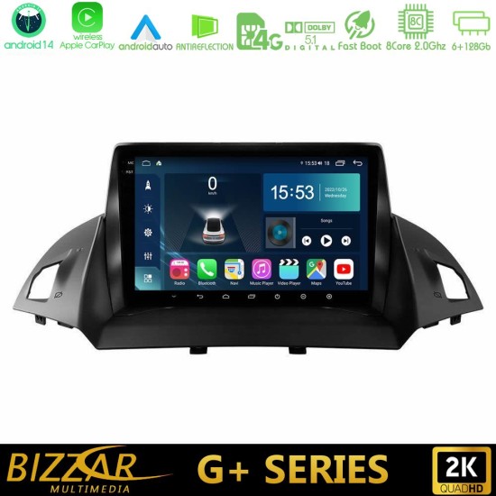 Bizzar G+ Series Ford C-Max/Kuga 8core Android14 6+128GB Navigation Multimedia Tablet 9"
