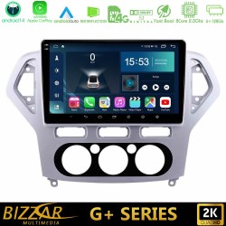 Bizzar G+ Series Ford Mondeo 2007-2010 Manual A/C 8core Android14 6+128GB Navigation Multimedia Tablet 10"