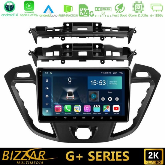 Bizzar G+ Series Ford Transit Custom/Tourneo Custom 8core Android14 6+128GB Navigation Multimedia Tablet 9" Bizzar G+ Series Ford Transit Custom/Tourneo Custom 8core Android14 6+128GB Navigation Multimedia Tablet 9"