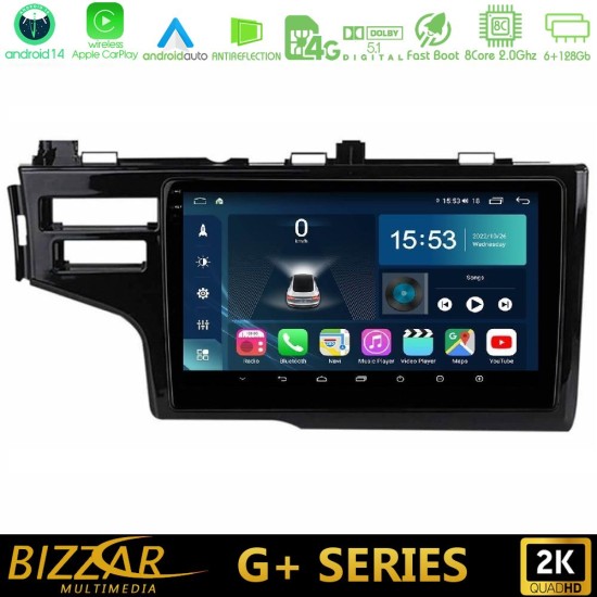 Bizzar G+ Series Honda Jazz 2013-2020 8core Android14 6+128GB Navigation Multimedia Tablet 9"