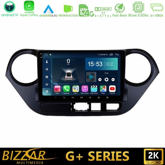 Bizzar G+ Series Hyundai i10 2014-2020 8core Android14 6+128GB Navigation Multimedia Tablet 9"