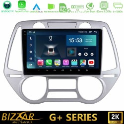 Bizzar G+ Series Hyundai i20 2009-2012 Auto A/C 8core Android14 6+128GB Navigation Multimedia Tablet 9" Bizzar G+ Series Hyundai i20 2009-2012 Auto A/C 8core Android14 6+128GB Navigation Multimedia Tablet 9"