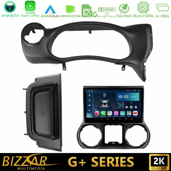 Bizzar G+ Series Jeep Wrangler 2014-2017 8Core Android14 6+128GB Navigation Multimedia Tablet 10" Bizzar G+ Series Jeep Wrangler 2014-2017 8Core Android14 6+128GB Navigation Multimedia Tablet 10"