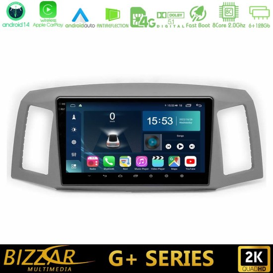 Bizzar G+ Series Jeep Grand Cherokee 2005-2007 8core Android14 6+128GB Navigation Multimedia Tablet 10" Bizzar G+ Series Jeep Grand Cherokee 2005-2007 8core Android14 6+128GB Navigation Multimedia Tablet 10"