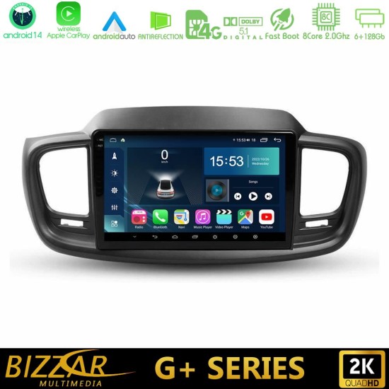 Bizzar G+ Series Kia Sorento 2018-2021 8Core Android14 6+128GB Navigation Multimedia Tablet 9" Bizzar G+ Series Kia Sorento 2018-2021 8Core Android14 6+128GB Navigation Multimedia Tablet 9"