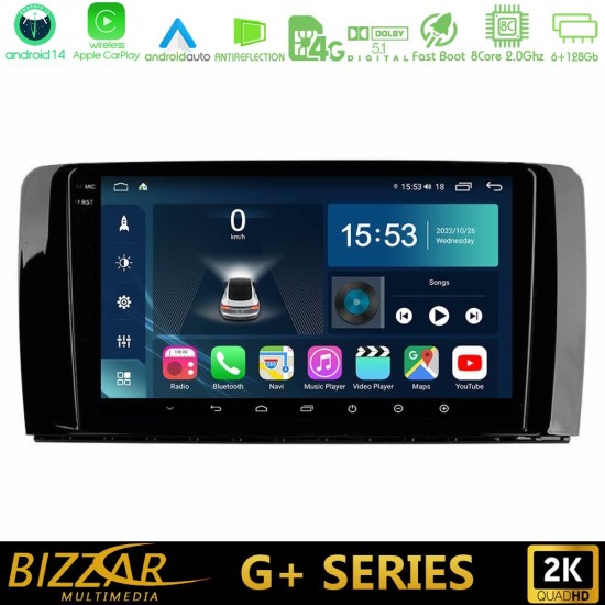Bizzar G+ Series Mercedes R Class 8core Android14 6+128GB Navigation Multimedia Tablet 9" Bizzar G+ Series Mercedes R Class 8core Android14 6+128GB Navigation Multimedia Tablet 9"