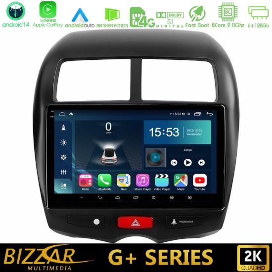 Bizzar G+ Series Mitsubishi ASX 8core Android14 6+128GB Navigation Multimedia Tablet 10" Bizzar G+ Series Mitsubishi ASX 8core Android14 6+128GB Navigation Multimedia Tablet 10"