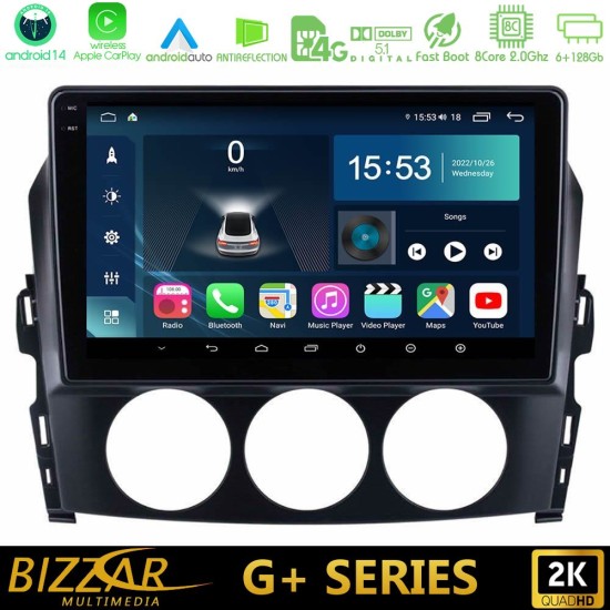 Bizzar G+ Series Mazda MX-5 2005-2015 8core Android14 6+128GB Navigation Multimedia Tablet 9" Bizzar G+ Series Mazda MX-5 2005-2015 8core Android14 6+128GB Navigation Multimedia Tablet 9"