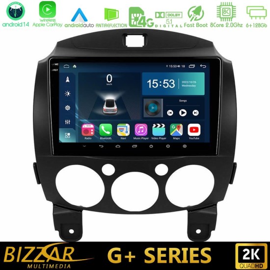 Bizzar G+ Series Mazda 2 2008-2014 8core Android14 6+128GB Navigation Multimedia Tablet 9" Bizzar G+ Series Mazda 2 2008-2014 8core Android14 6+128GB Navigation Multimedia Tablet 9"