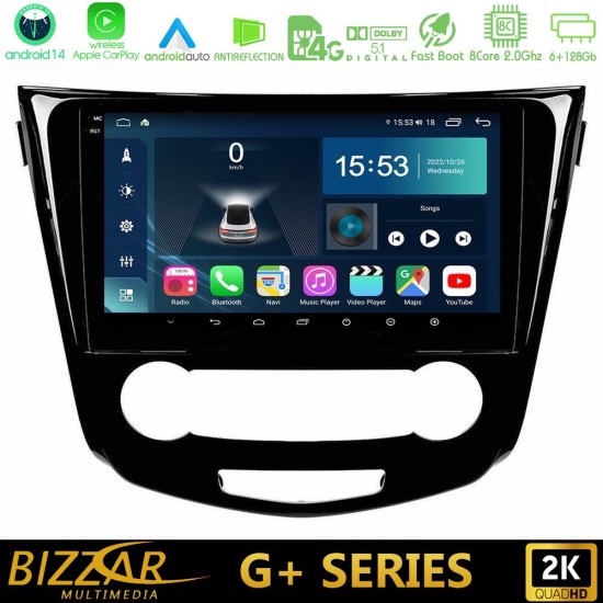 Bizzar G+ Series Nissan Qashqai J11 (Manual A/C) 8core Android14 6+128GB Navigation Multimedia Tablet 10" Bizzar G+ Series Nissan Qashqai J11 (Manual A/C) 8core Android14 6+128GB Navigation Multimedia Tablet 10"
