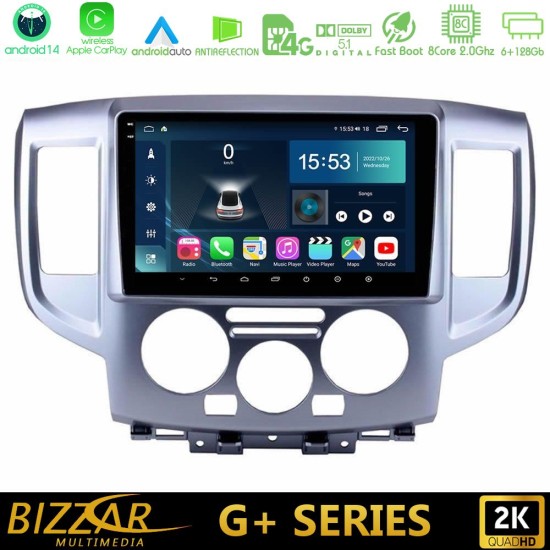 Bizzar G+ Series Nissan NV200 8core Android14 6+128GB Navigation Multimedia Tablet 9" Bizzar G+ Series Nissan NV200 8core Android14 6+128GB Navigation Multimedia Tablet 9"