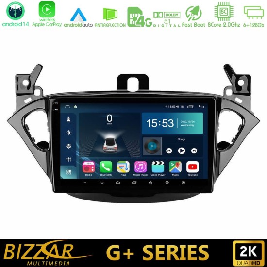 Bizzar G+ Series Opel Corsa E/Adam 8core Android14 6+128GB Navigation Multimedia Tablet 9" Bizzar G+ Series Opel Corsa E/Adam 8core Android14 6+128GB Navigation Multimedia Tablet 9"