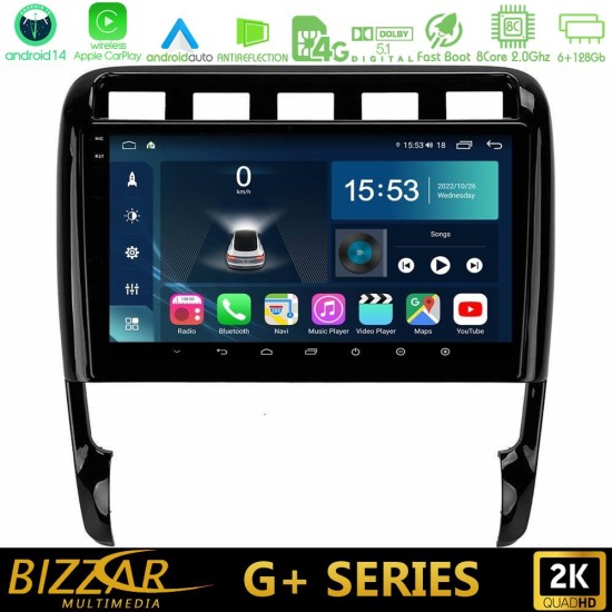 Bizzar G+ Series Porsche Cayenne 2003-2010 8core Android14 6+128GB Navigation Multimedia Tablet 9" Bizzar G+ Series Porsche Cayenne 2003-2010 8core Android14 6+128GB Navigation Multimedia Tablet 9"